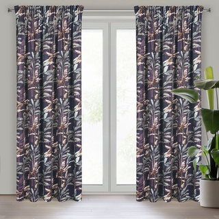 Zasłona Nikol grafitowa 140x270