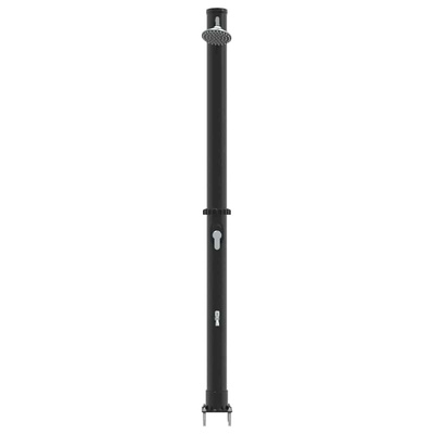 Prysznic słoneczny na świeżym powietrzu Czarny 217 cm