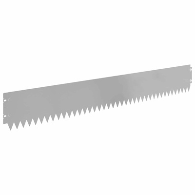 Krawężnik do trawnika 30 szt. 103 x 15 cm Stal srebrny