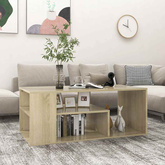 Stolik kawowy, dąb sonoma 100x50x40 cm materiał drewnopochodny