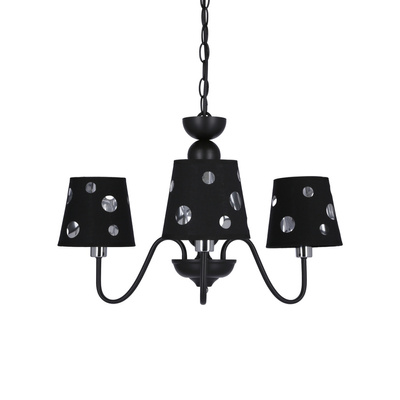 Żyrandol czarny lampa wisząca 3xE14 Batley Ledea 50203105