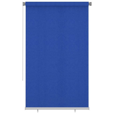 vidaXL Roleta zewnętrzna, 140x230 cm, niebieska, HDPE