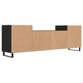vidaXL Szafka pod TV, czarna, 160x35x55 cm, materiał drewnopochodny
