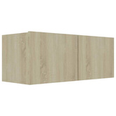 vidaXL Szafka pod TV, dąb sonoma, 80x30x30 cm, materiał drewnopochodny