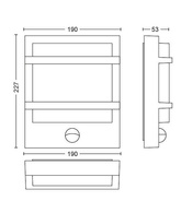 Philips Zewnętrzny kinkiet LED Petronia 1739593P0