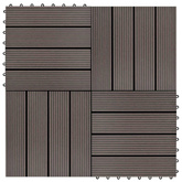 Płytka Tarasowa 11 pcs Ciemny brąz 30 x 30 cm