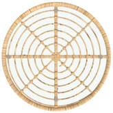 Stół jadalniany, ?80 cm, szkło hartowane i stal