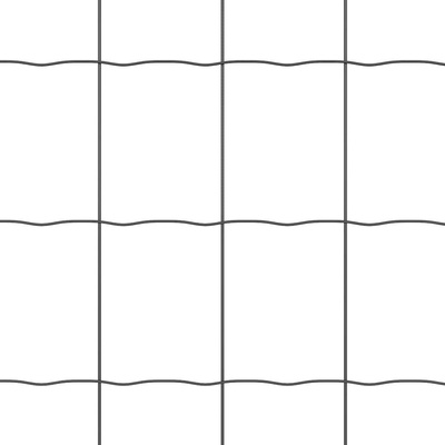 Ogrodzenie Euro 0,6 x 50 m Żelazo pokryte PVC Szary