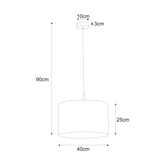 Lampa wisząca K-4340 z serii SIMONE GRAY KAJA