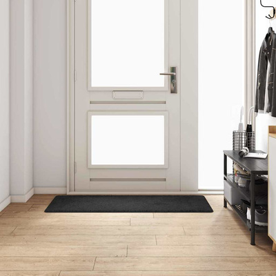 Chodnik dywanowy Czarny 50 x 150 cm 100% Poliester Tuft