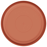 Okrągły Talerzyk Kwiatowy 6 pcs Czerwony ceglasty ? 19 x 2 cm