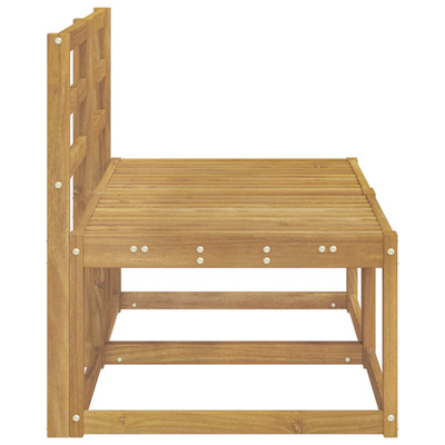 2 Sztuka Środkowa sofa ogrodowa Lite Drewno Akacji Biały