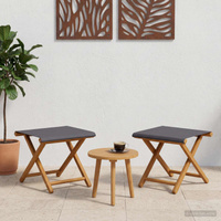 Fotel ogrodowy 2 pcs Lite Drewno Eukaliptusowe Szary