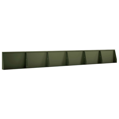 Mur oporowy 6 szt. 60 x 12 x 40 cm Stal Oliwkowy zielony