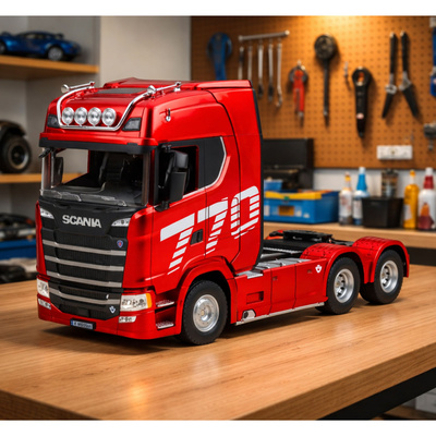 Ciągnik Siodłowy Scania Zdalnie Sterowany RC Huina 1501 Czerwony 1:18