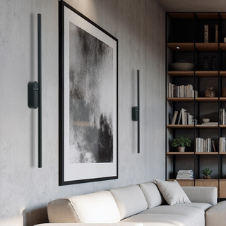 Kinkiet BAGETTE 80 czarny 13W LED 4000K nowoczesna lampa ścienna do salonu sypialni przedpokoju biura