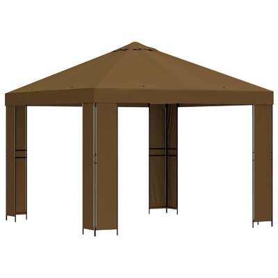 Altana 3 x 3 m Ciemnoszary Poliester i Stal 190 gsm