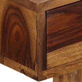 vidaXL Biurko, 110x55x76 cm, lite drewno sheesham