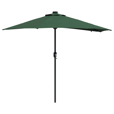 Parasolka ogrodowa Zielony 294 x 150 x 223 cm Poliester i Stal