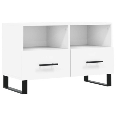 vidaXL Szafka pod TV, biała, 80x36x50 cm, materiał drewnopochodny wariant 13