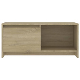 vidaXL Szafka pod TV, dąb sonoma, 90x35x40 cm, materiał drewnopochodny