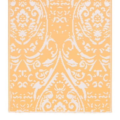 vidaXL Dywan na zewnątrz, pomarańczowo-biały, 160x230 cm, PP