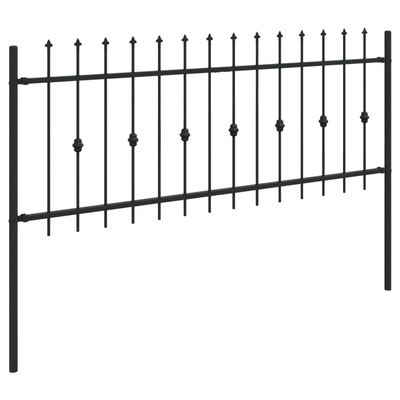 Ogrodzenie z kolcami ASTEN 200 x 130 cm Stal malowana proszkowo