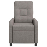 Fotel recliner Ciemnoszary tkanina