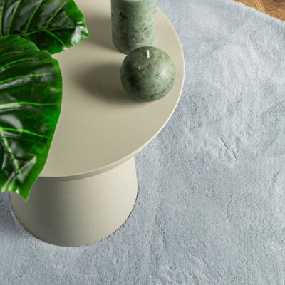 vidaXL Dywan HUARTE z krótkim włosiem, niebieski, Ø 100 cm