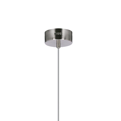 Lampa wisząca FIUGGI niebieska - ze szklanym z długim kloszem – nowoczesna lampa LED nad stół i do salonu