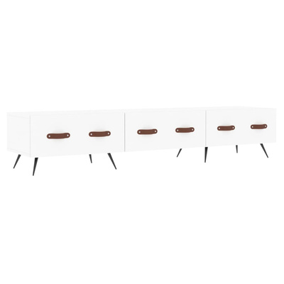 vidaXL Szafka pod TV, biała, 150x36x30 cm, materiał drewnopochodny wariant 6
