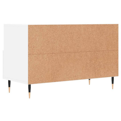 vidaXL Szafka pod TV, biała, 80x36x50 cm, materiał drewnopochodny wariant 12