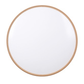 Montana Lampa sufitowa plafon biały+złoty 24w led 40 cm klosz biały