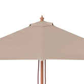 Parasol ogrodowy na drewnianym słupku, 150 x 200 cm, taupe
