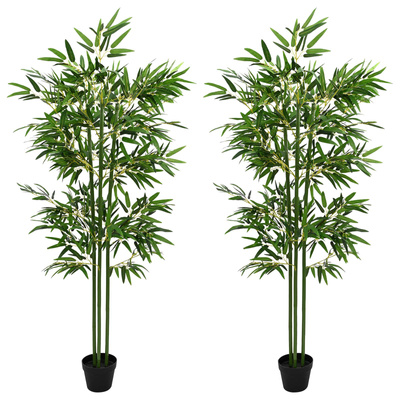 Sztuczne Drzewo Bambusa 2 pcs zielony 45 x 18 x 175 cm