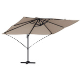 Parasol plażowy Ciemnoszary 351 x 250 x 260 cm