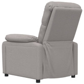 vidaXL Fotel masujący, taupe, tkanina model standard