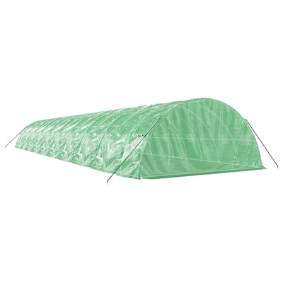 Szklarnia ze stalową ramą, zielona, 100 m?, 20x5x2,3 m