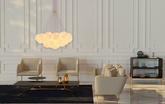 Designerska Lampa Wisząca złota Swarovski Adani AD215