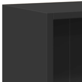 Szafka, czarna, 60x24x76 cm, materiał drewnopochodny