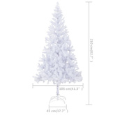 vidaXL Sztuczna choinka z lampkami i bombkami, 210 cm, 910 gałązek model standard