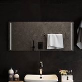 vidaXL Lustro łazienkowe z LED, 90x40 cm