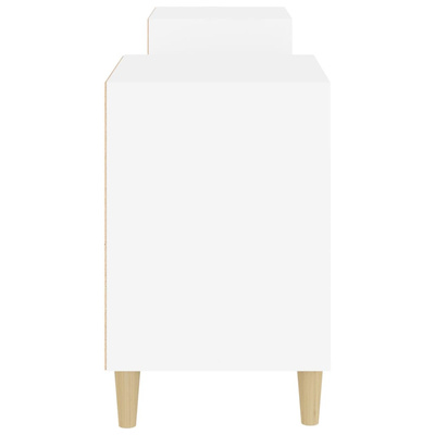 vidaXL Szafka pod TV, biała, 80x36x50 cm, materiał drewnopochodny