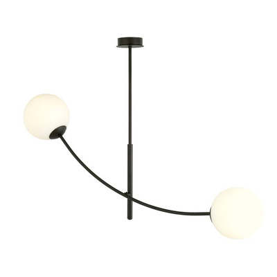 Lampa sufitowa HUNTER 2 BLACK/OPAL