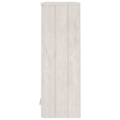 Nadstawka HAMAR, biała, 85x35x100 cm, lite drewno sosnowe