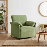 Sofa 1-osobowa Jasnozielony 88 x 83 x 95 cm Welur