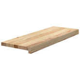 Stopnie schodowe, 4 szt., surowe 70x30x2 cm lite drewno dębowe