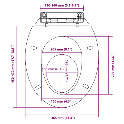 Owalna deska sedesowa z cichym zamykaniem, biała