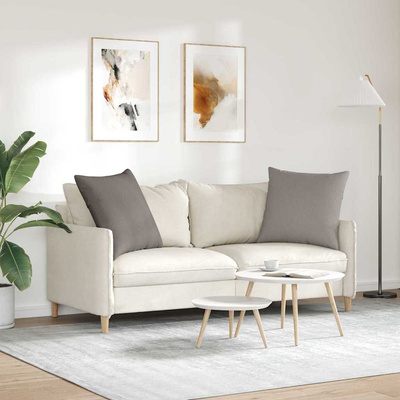 Poduszki na sofę 2 pcs Ciemnoszary 60 x 60 cm tkanina