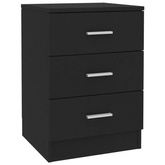 vidaXL Szafki nocne 2 szt., czarne 38x35x56 cm materiał drewnopochodny